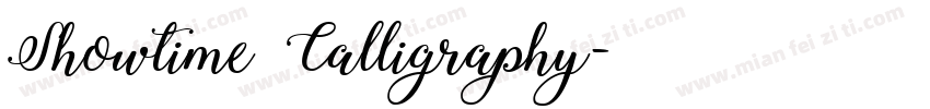 Showtime Calligraphy字体转换